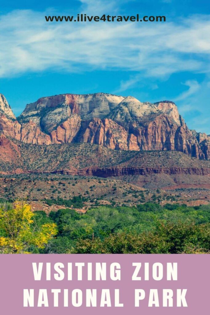 a promotional pin by i live for travel about visiting Zion National Park